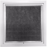 Hinged Eggcrate Grille With Filter HEG/F-350x350 (Face: 400 x 400)