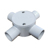 JB4S20 20MM Shallow 4-Way Junction Box