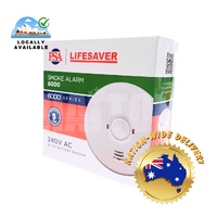 LIF6000 Smoke Alarm AC240V DC9V Battery Backup