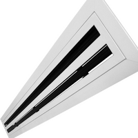 Linear Slot Diffuser® LSDR-2S-25W-1000N (face 1066 X 166) removable core