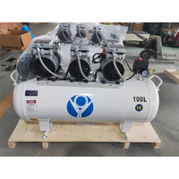 OIL FREE 2.2KW/3HP 100L 11CFM 8BAR/115PSI ULTRA SILENNT AIR COMPRESSOR