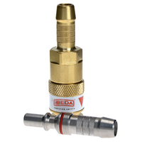 Quick Action Coupler Fuel Gas EN561 Inline 10mm Tail With 10mm Tail Pin