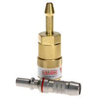 Quick Action Coupler Fuel Gas EN561 Inline 5mm Tail With 10mm Tail Pin