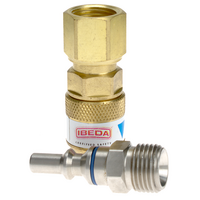 Quick Action Coupler Fuel Gas EN561 Regulator End 5/8 UNF FM With 5/8 UNF M Pin