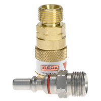 Quick Action Coupler Fuel Gas EN561 Torch End 5/8 UNF M With 5/8 UNF M Pin
