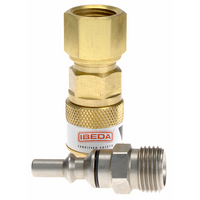 Quick Action Coupler Inert Gas EN561 Regulator End 5/8 UNF FM With 5/8 UNF M Pin