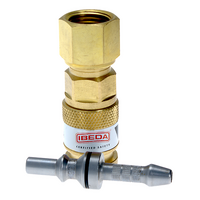 Quick Action Coupler Inert Gas EN561 Regulator End 5/8 UNF FM With 5mm Tail Pin