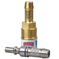 Quick Action Coupler Oxygen EN561 Inline 10mm Tail With 10mm Tail Pin