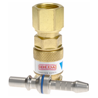 Quick Action Coupler Oxygen EN561 Regulator End 5/8 UNF FM With 5mm Tail Pin