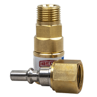 Quick Action Coupler Oxygen EN561 Torch End 5/8 UNF M With 5/8 UNF FM Pin