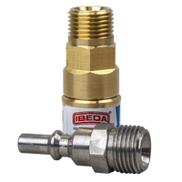 Quick Action Coupler Oxygen EN561 Torch End 5/8 UNF M With 5/8 UNF M Pin