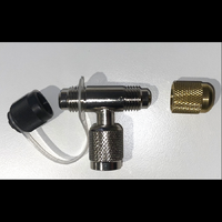 Fieldpiece RBT1 : Brass Tee Refrigeration Fitting with 1/4" flare connections