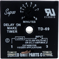 STD69 Supco TD60 Series Time Delay