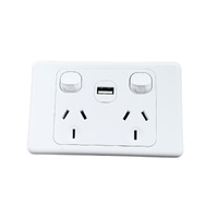 SWI2S10U - 10AMP 250V Double Power Point w/ 2A USB Charger