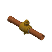 Ball Valves - Danfoss | Danfoss CO2 Ball Valve 7/8" Solder, with Access - 45bar | PN: 009L7525