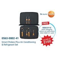 Data Loggers | testo Smart Probes AC & refrigeration test kit plus | PN: 0563-0002-41