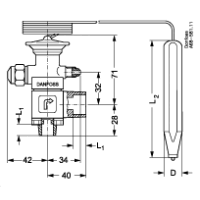 Expansion Valves - Danfoss | Danfoss TE 5 Valve Body Straight ODF 1/2" x 5/8" | PN: 068B4007