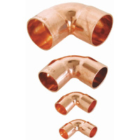 Copper Fittings | Copper Elbow 90° SR 5/8 R410 69Bar | PN: 1024S-1010