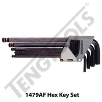 Hand Tools | Teng 9Pce Ball End Hex Key Set | PN: 1479AF