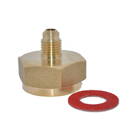 Brass Fittings | Henry Cylinder Adaptor 3/8MSAEx3/4FBSP | PN: 20-0612