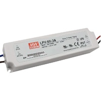 Cabinet Switches & Light Bulbs | PSU Mean Well LPV-60-24 24Vdc LED driver brand model | PN: 21613