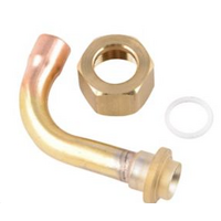 Air Con Spares - Lennox Gas Heating | Lennox OEM 3/8" Elbow & Brass Nut for C23/CH23 Coils | PN: 33K98