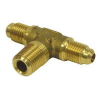 Brass Fittings | Forged Brass Tee 1/4MSAEx1/4MSAEx1/4MBSP | PN: 401-040404