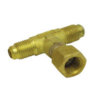 Brass Fittings | Forged Brass Tee 1/4MSAEx1/4 F/Nut | PN: 466-040404