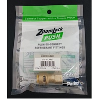 Crimped Pressure Fittings | 1/4" Zoomlock Push SAE Flare Adapter PZKPR-F4 replaces 87036 | PN: 777139