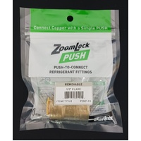 Crimped Pressure Fittings | 1/2" Zoomlock Push SAE Flare Adapter PZKPR-F8 replaces 87038 | PN: 777141