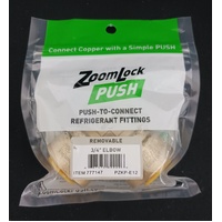 Crimped Pressure Fittings | 3/4" Zoomlock Push 90 deg Elbow PZKPR-90E12 replaces 87028 | PN: 777147