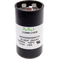Motor Start Capacitors - 250VAC, 25-30uF | PN: 92A025B250AC1A