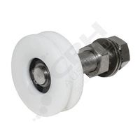 Coolroom & Cabinet Hardware | 70mm Square Profile Delrin Wheel & S/S Axle Assembly | PN: A118X