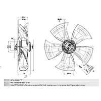 Motors - Axial Motors < 500mm | EBMPAPST FAN 6P 1PH 450MM DIA | PN: A6E450AJ0811CTN