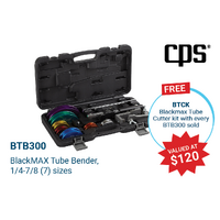 Tube Benders | CPS - BlackMax Tubing Bender Kit | PN: BTB300