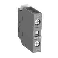 Contactors, Overloads and Relays | ABB Auxiliary Contact Block Front Mount NO/NC contacts | PN: CA401