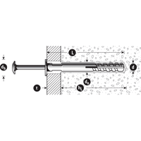 Fasteners | EasyDrive Nylon Anchors 5 x 50 | PN: ED05050