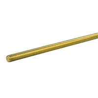 Pipe Support Systems | Threaded Rod Brass 3/8 X 3' | PN: FM150-38BRS