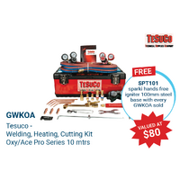 Brazing and Welding Tools | Tesuco Gas Welding and Cutting Kit | PN: GWKOA
