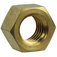 Pipe Support Systems | Hex Nuts Brass 3/8 | PN: HN38BRS