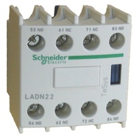Contactors, Overloads and Relays | Auxiliary Contact 2-N/O 2-N/C | PN: LADN22
