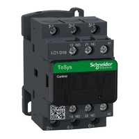 Contactors, Overloads and Relays | Contactor Schneider 3P 18A 9kW AC3 240VAC 50/60HZ | PN: LC1D18U7