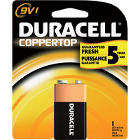 Service Consumables - Other | Duracell Alkaline 9V Single Battery | PN: MN1604B