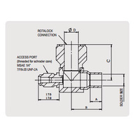 Flow Controls - Other | Henry Rotalock Male Elbow Connector 3/8ID x 1"R/L Male | PN: MRV204-1