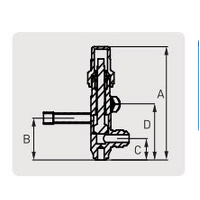 Flow Controls - Other | Henry Capped Line Valve 1/4IDx1/4MSAE Hex Base Mount c/w Access | PN: MRV332-1