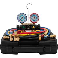 Manifold & Gauge Sets | Premium Blackmax 4 Valve Manifold Set (R22 / R134A / R404A) | PN: MV4TP5NG