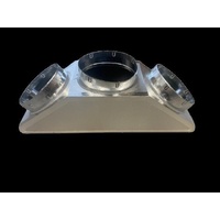 Return Air Boxes | Supply Air Plenum P3 Gree Supply Plenum 190x850 3x350mm | PN: P3SPG190X8503X350