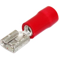 Terminals & Connectors | Red Quick Connect 6.4 X 0.8mm Tab Dg | PN: QC1.25-6.4DG