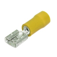 Terminals & Connectors | YELLOW Q/C 6.4*0.8MM TAB DG 50 / Pack | PN: QC5.5-6.4DG