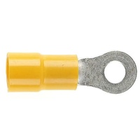 Terminals & Connectors | YELLOW RING TERMINAL 5MM STUD 50 / Pack | PN: RT5.5-5